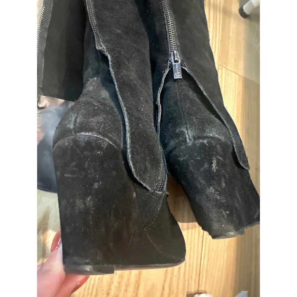 Jessica Simpson Rallie Boot, Women’s size 7 1/2, Black Suede